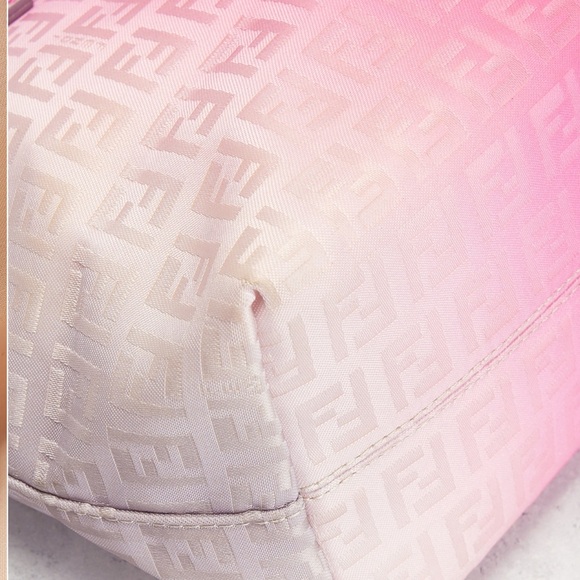 Sold Fendi Ombre Zucchino roll tote bag pink - Picture 5 of 6
